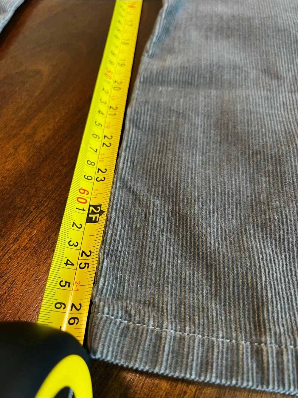 Tory Burch Olive Corduroy Straight-Leg Pants Size 26